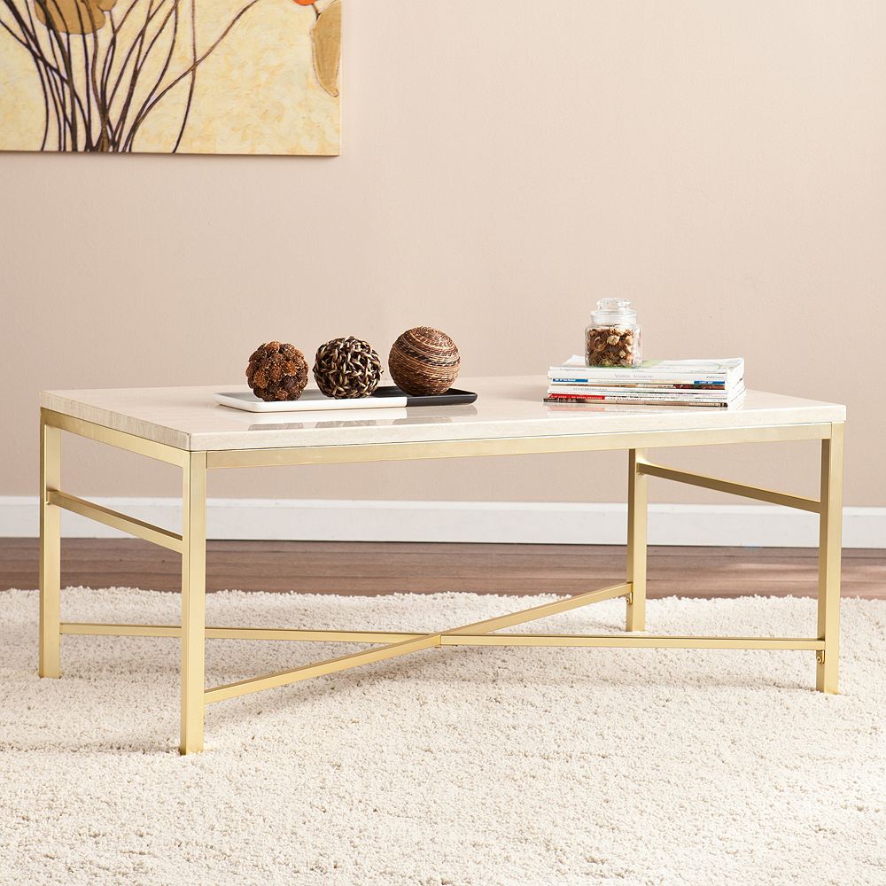 Savill Faux Stone Coffee Table