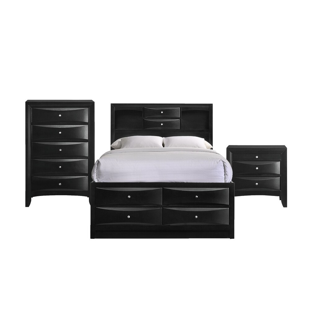 Picket House Furnishings Dana Bedroom Set in Black