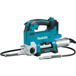 Makita 18V LXT Lithium-Ion Grease Gun (Tool Only) with 18V LXT Lithium-Ion Brushless 4-12 in.5 in. X-LOCK Angle Grinder XPG01Z-XAG25Z