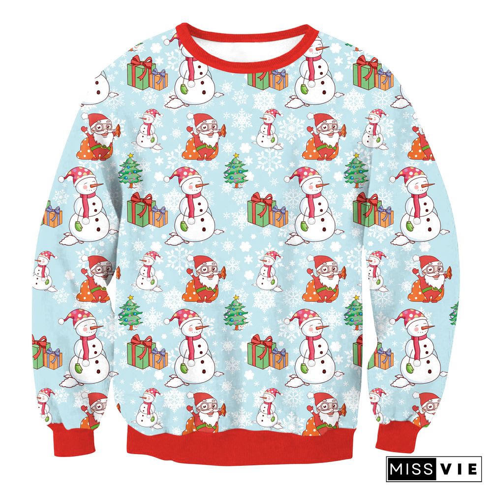 Christmas Pullover Long Sleeve Sweatshirts