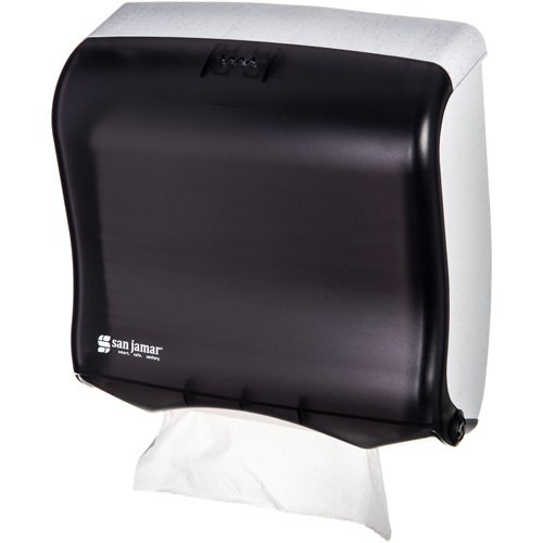 San Jamar T1755TBK Ultrafold Fusion C-Fold / Multi-Fold Towel Dispenser， Black Pearl