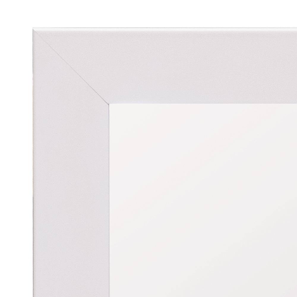 Glacier Bay Kinghurst 29 in. W x 35 in. H Single Framed Vanity Mirror in White M2935-WHT