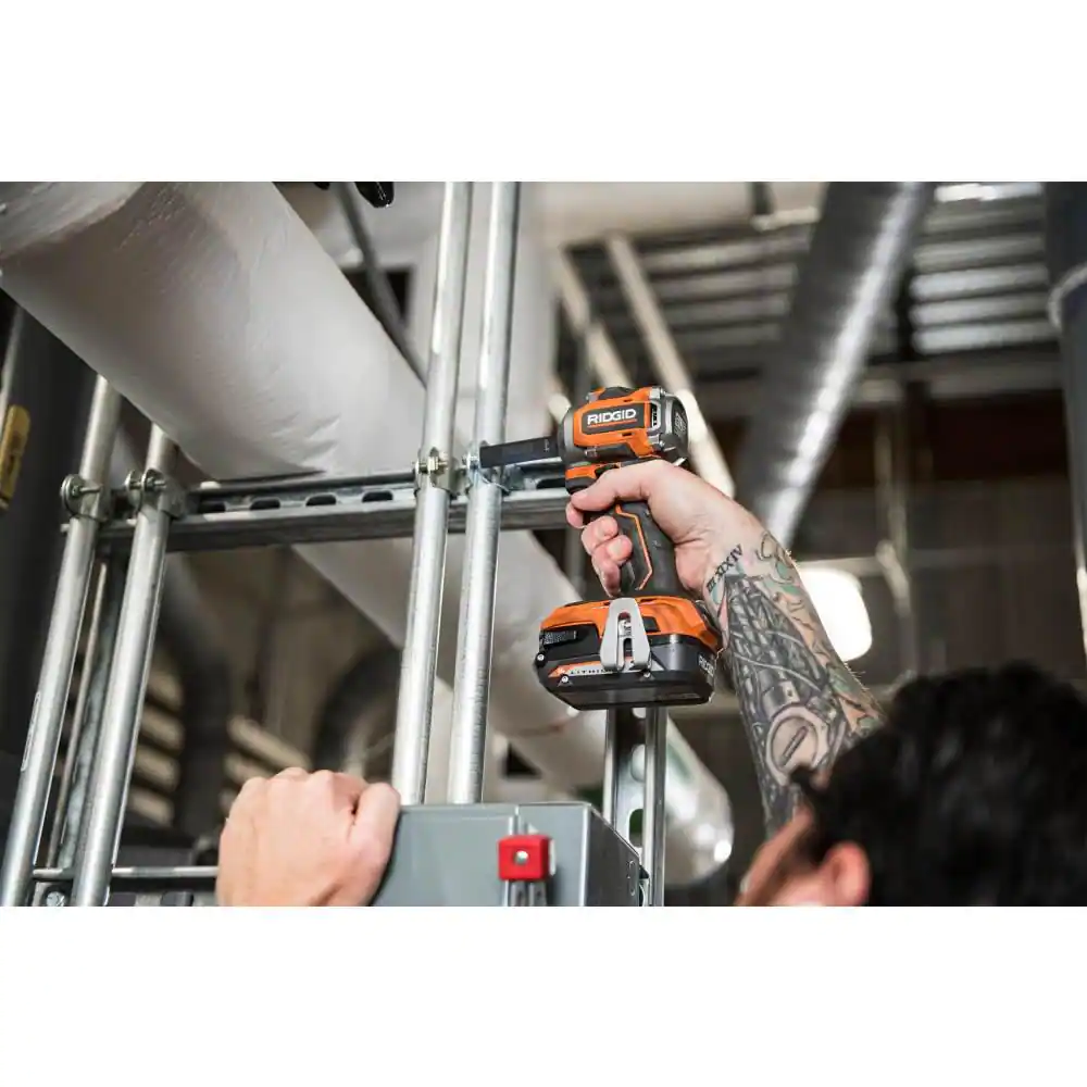 Ridgid 18V SubCompact Brushless Cordless 3/8 in. Impact Wrench (Tool Only) With Belt Clip