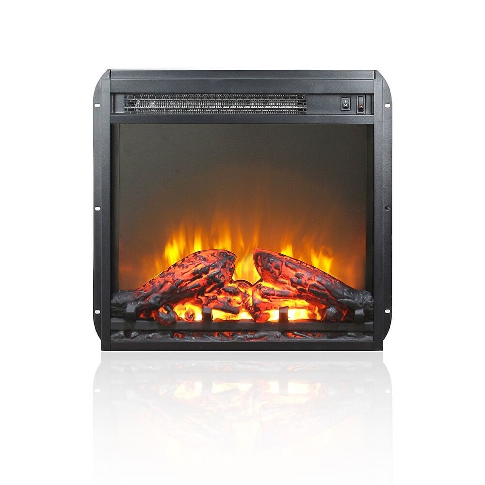 Electric Fireplace Heater Insert with Overheating Protection 1400W   18 inch