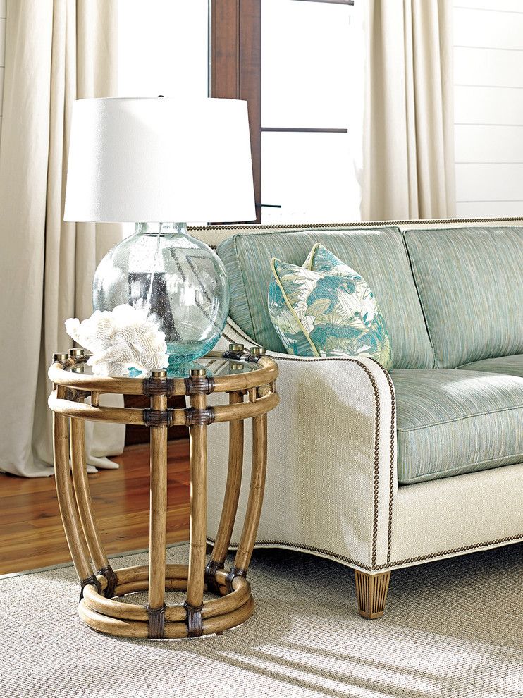 Tommy Bahama Twin Palms Turtle Beach End Table 01 0558 953   Tropical   Side Tables And End Tables   by Emma Mason  Houzz