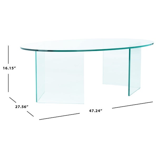 SAFAVIEH Carsten Tempered Glass Coffee Table - 47