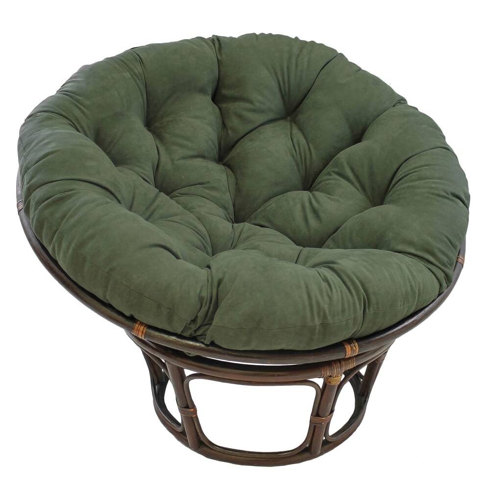 Microsuede Indoor Papasan Cushion (44 inch  48 inch  or 52 inch) (Cushion Only)