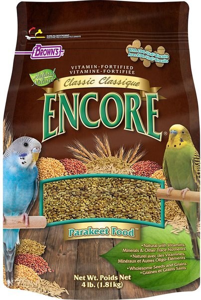 Brown's Encore Classic Natural Parakeet Food