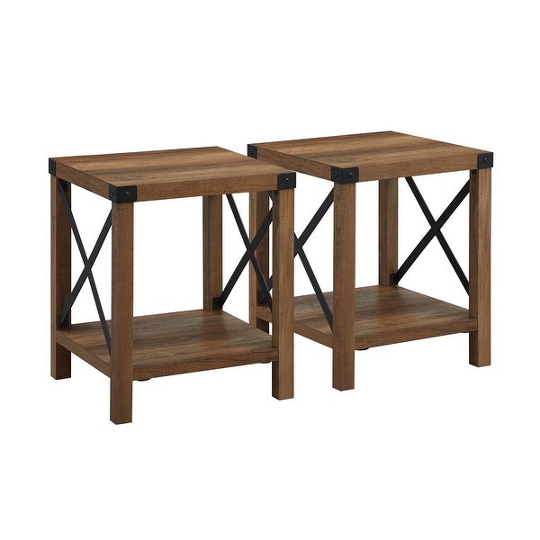 Middlebrook Kujawa 18-in. X-side Accent Table - Set of 2