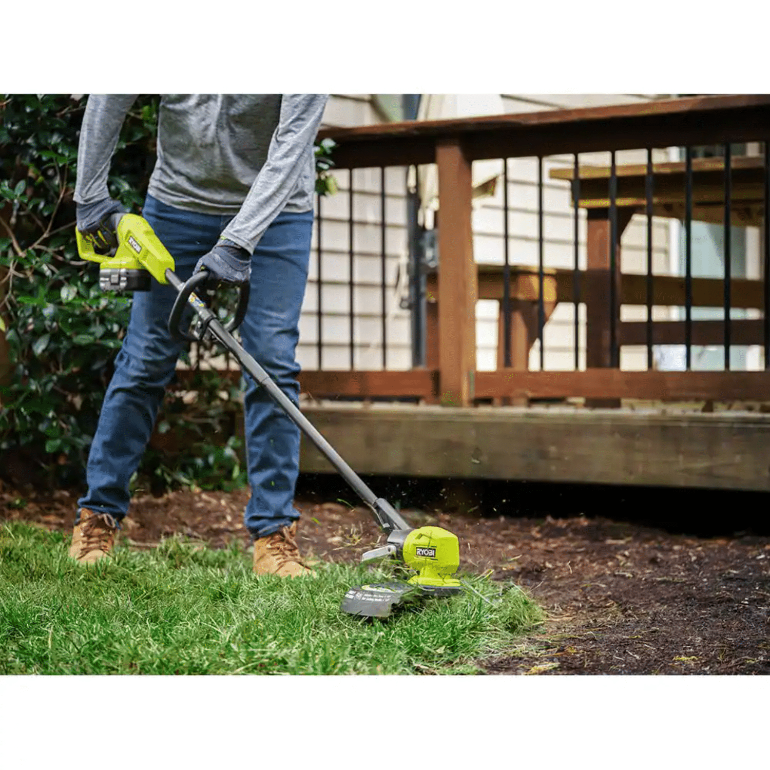 Ryobi ONE+ 18V 13 in. Cordless Battery String Trimmer/Edger (Tool Only)