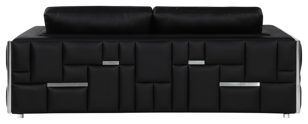 Luna Top Grain Italian Leather Sofa   Contemporary   Sofas   by Luxuriant Furniture  Houzz