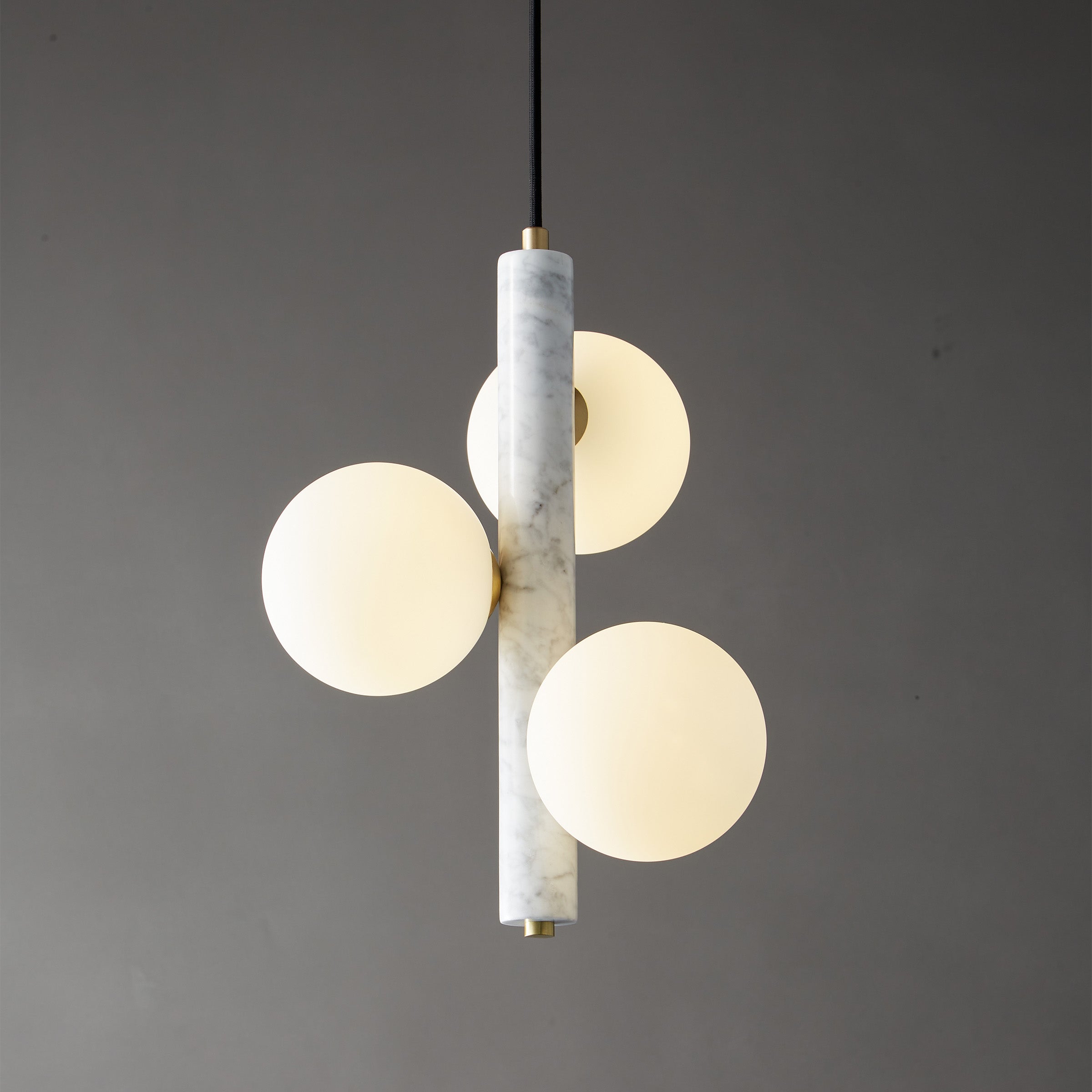 White Marble Pendant Lamp 7702-3-We