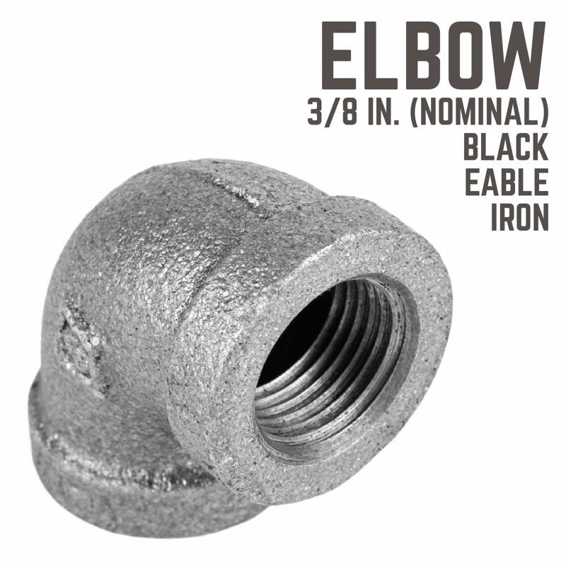 ELBOW BLACK 90DEG 3/8