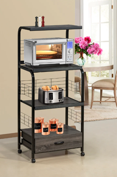 Microwave Rack Serving Cart- color option