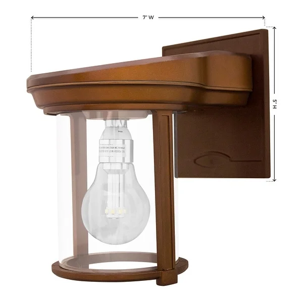 Grayton Solar Coach Lantern - Wall Mount - 3 Color Options by Havenside Home