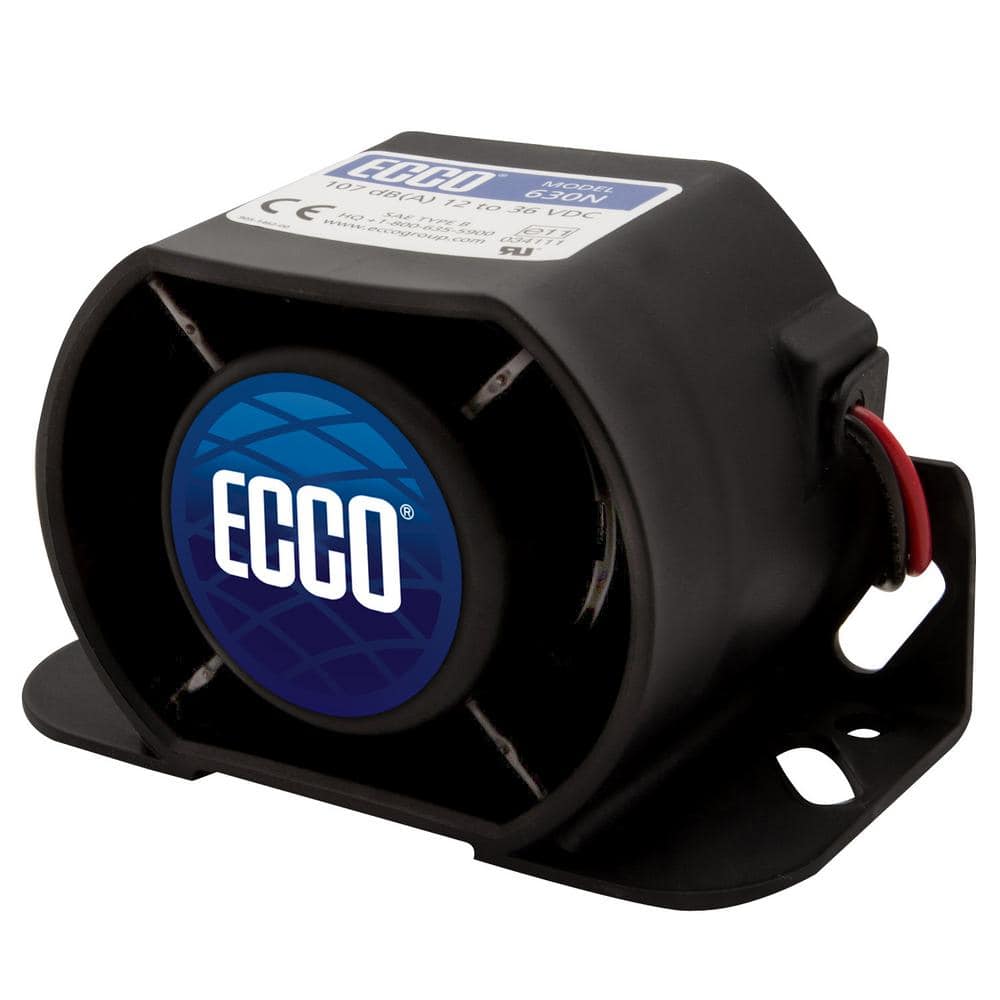 ECCO 107 dBA 12-Volt DC to 36-Volt DC Heavy-Duty Backup Alarm 630N