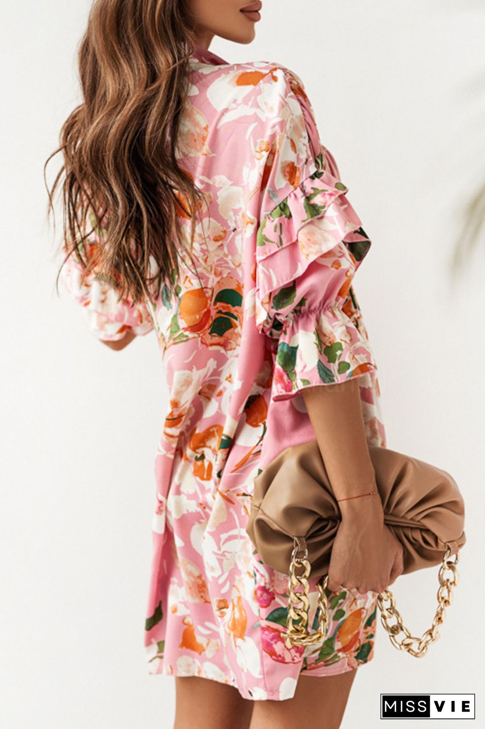 Something Sweet Floral Shirt Dress