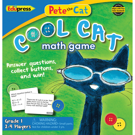 Edupress EP 3531 Pete The Cat Cool Cat Math Game G...