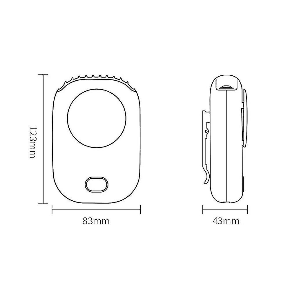 Hanging Neck Fan，mini Hanging Neck Fan With 2000mah Power Bank