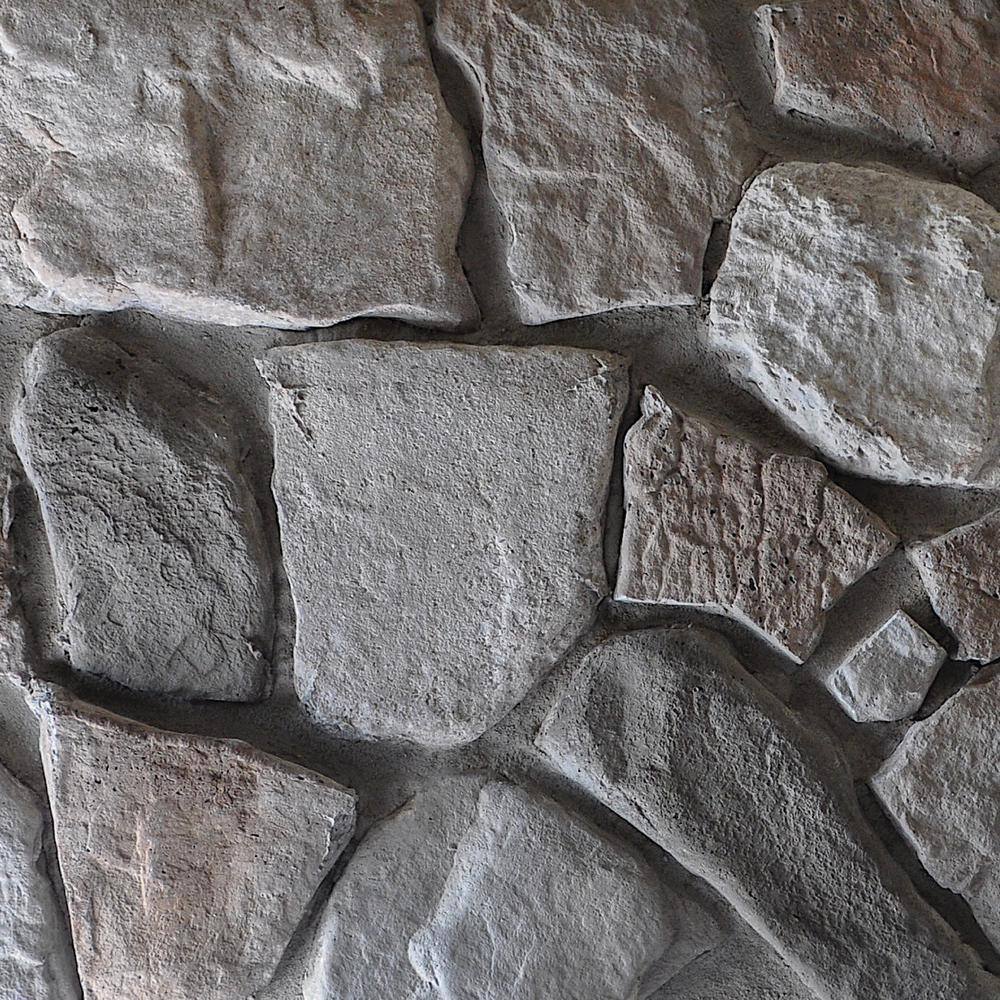 M-Rock Traditional 1.5 in. to 4 in. x 5 in. to 9 in. Gray Hill Field Stone Concrete Stone Veneer ( 8 sq. ft.bx) mrgrayhillbx