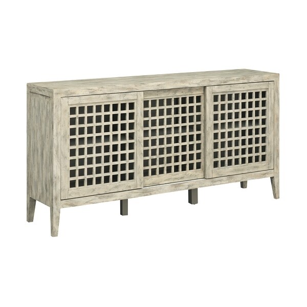 Somette Weaver Sandstone Three Door Credenza