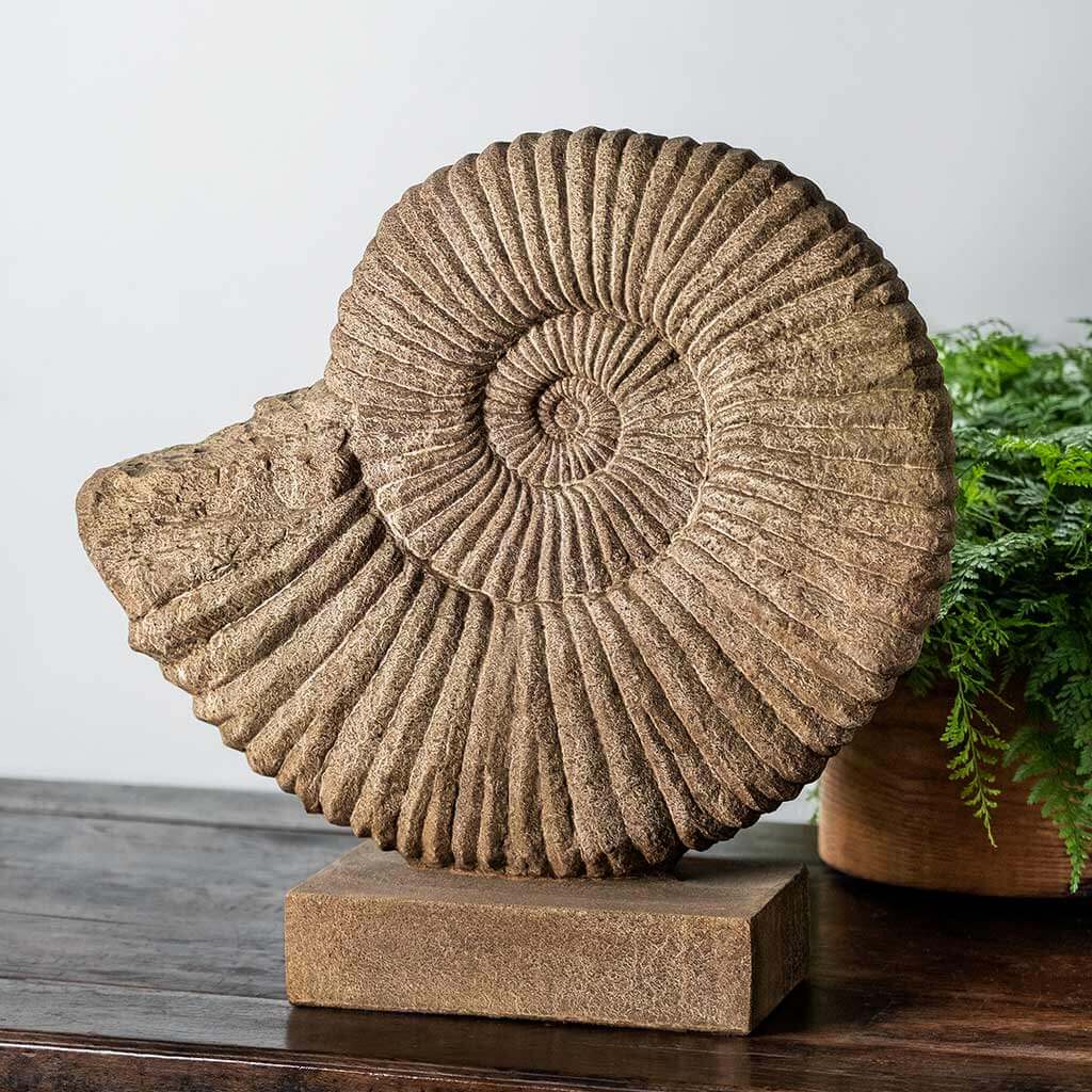 Campania International Medium Ammonite Garden Statue