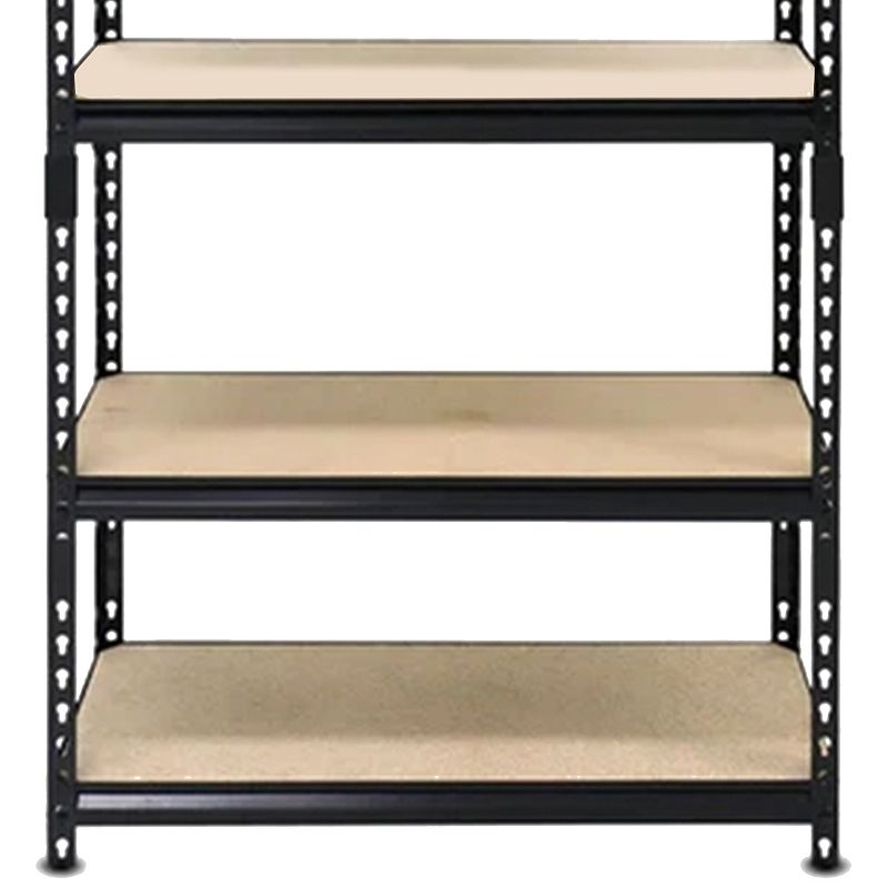 Juggernaut Storage 24 x 72 5 Shelf Steel Utility Shelving Storage Unit， Black