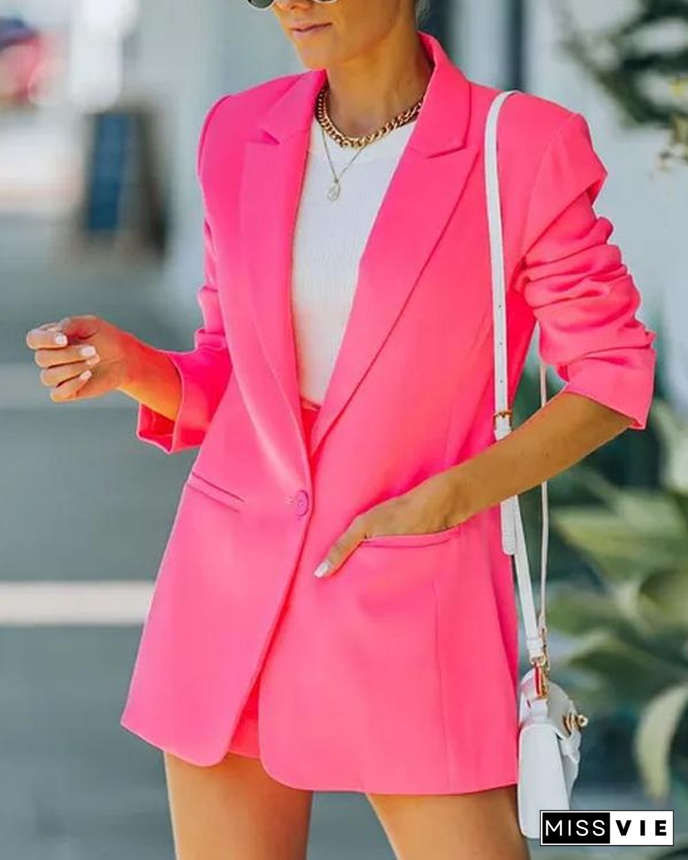 Candy Color Leisure Suit Blazer