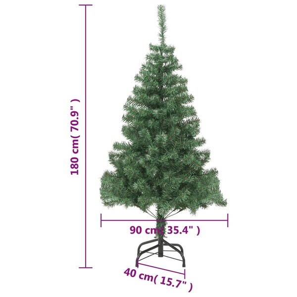 vidaXL Artificial Christmas Tree with Stand 6 ft 564 Branches