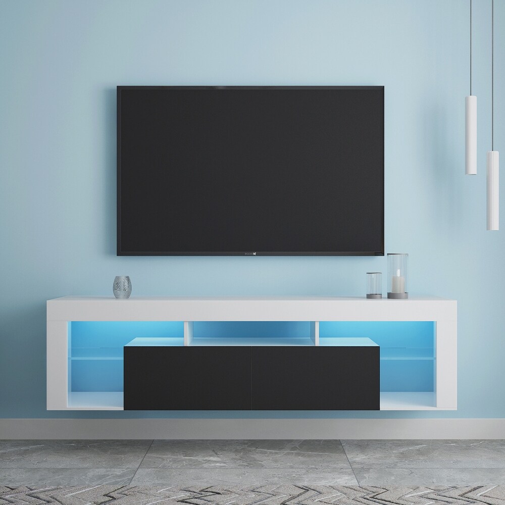 TV Stand LED Wall Mounted Floating 63\