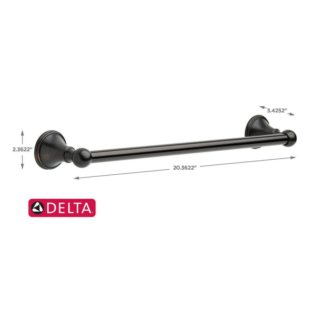 Delta Crestfield 18 in. Towel Bar in Venetian Bronze 138030