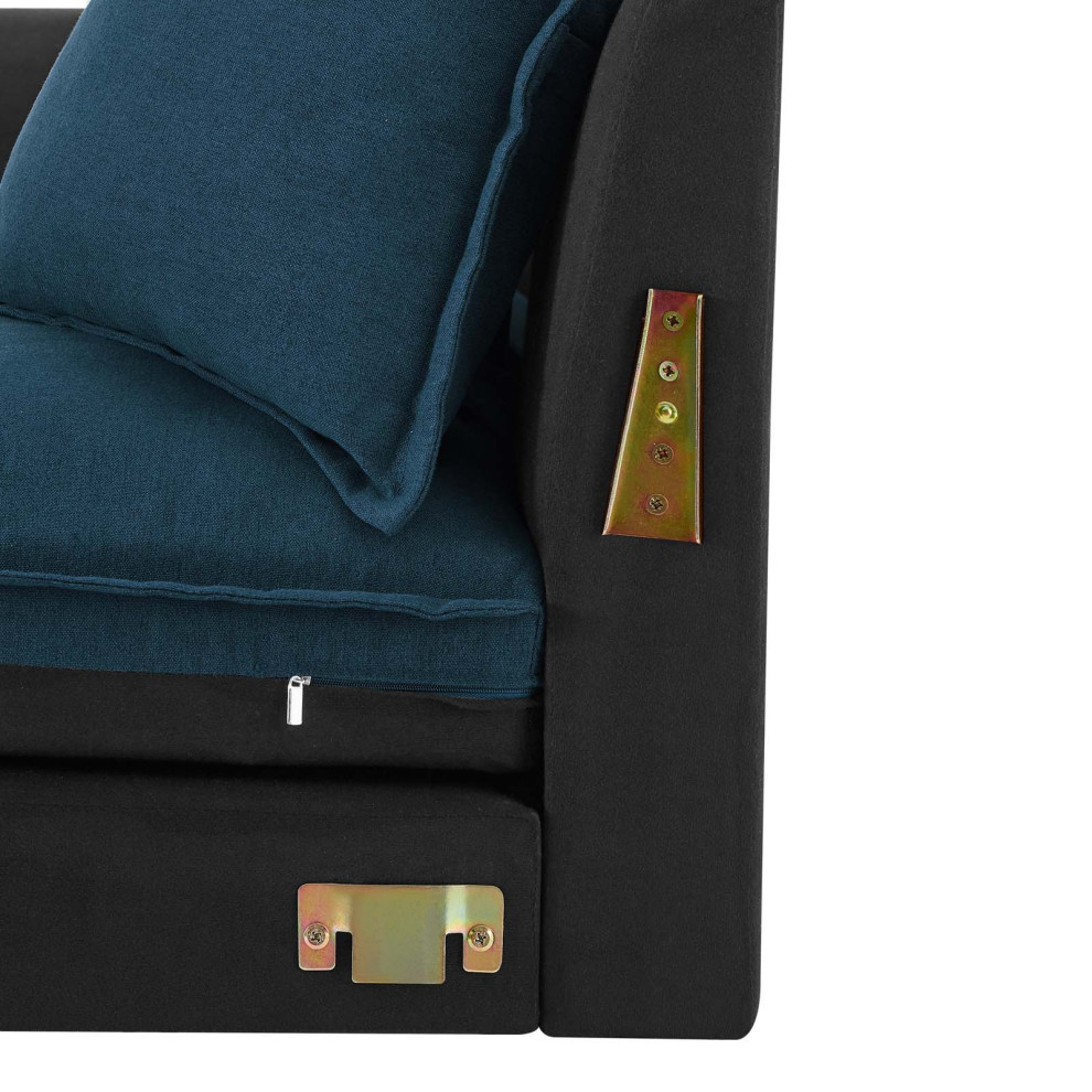 Sofa  Fabric  Navy Blue  Modern  Living Lounge Room Hotel Lobby Hospitality   Contemporary   Sofas   by House Bound  Houzz