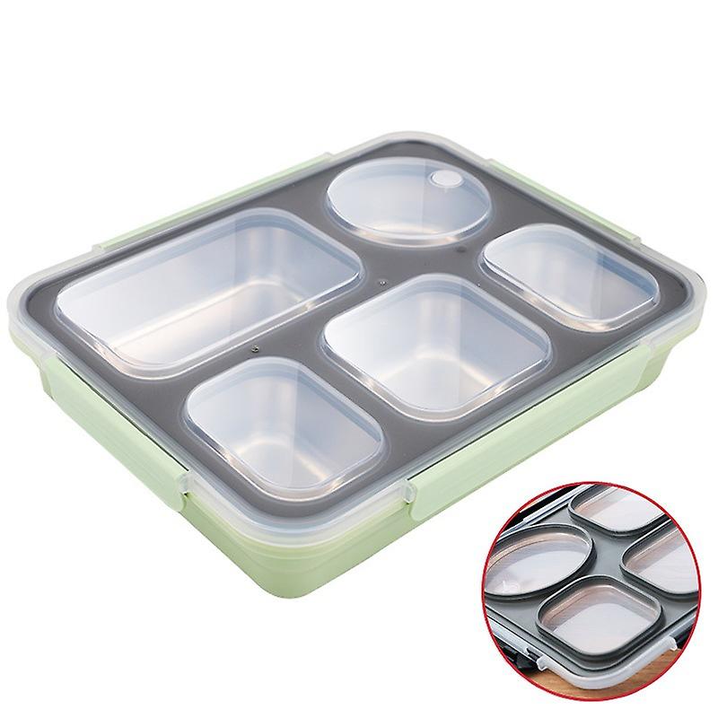 Stainless Steel Lunch Box For Kid Heated New Lunch Box Kitchen Accessories Bento Box Meal Prep Food Container Storage