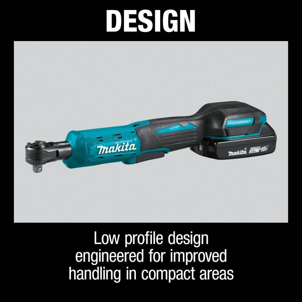 Makita 38 in.14 in. 18V LXT Lithium-Ion Cordless Square Drive Ratchet (Tool-Only) XRW01Z