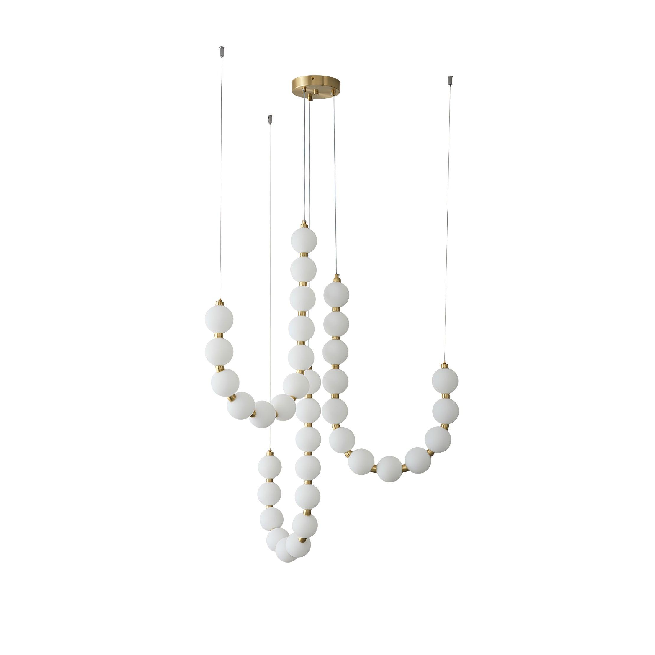 Glass Pearl Necklace Chandelier