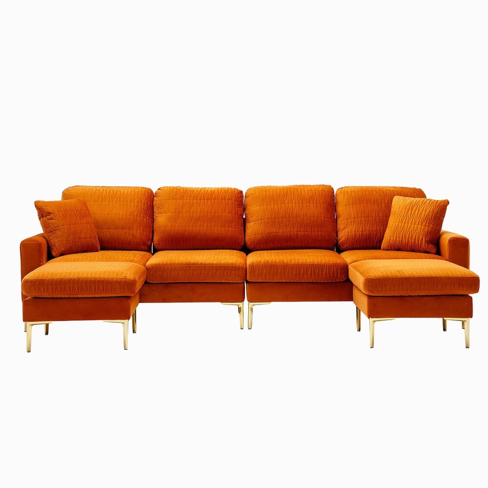 Velvet U Shape Sectional sofa