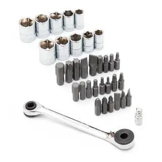 GEARWRENCH 14 in. Drive Micro Driver and Socket Set (35-Piece)