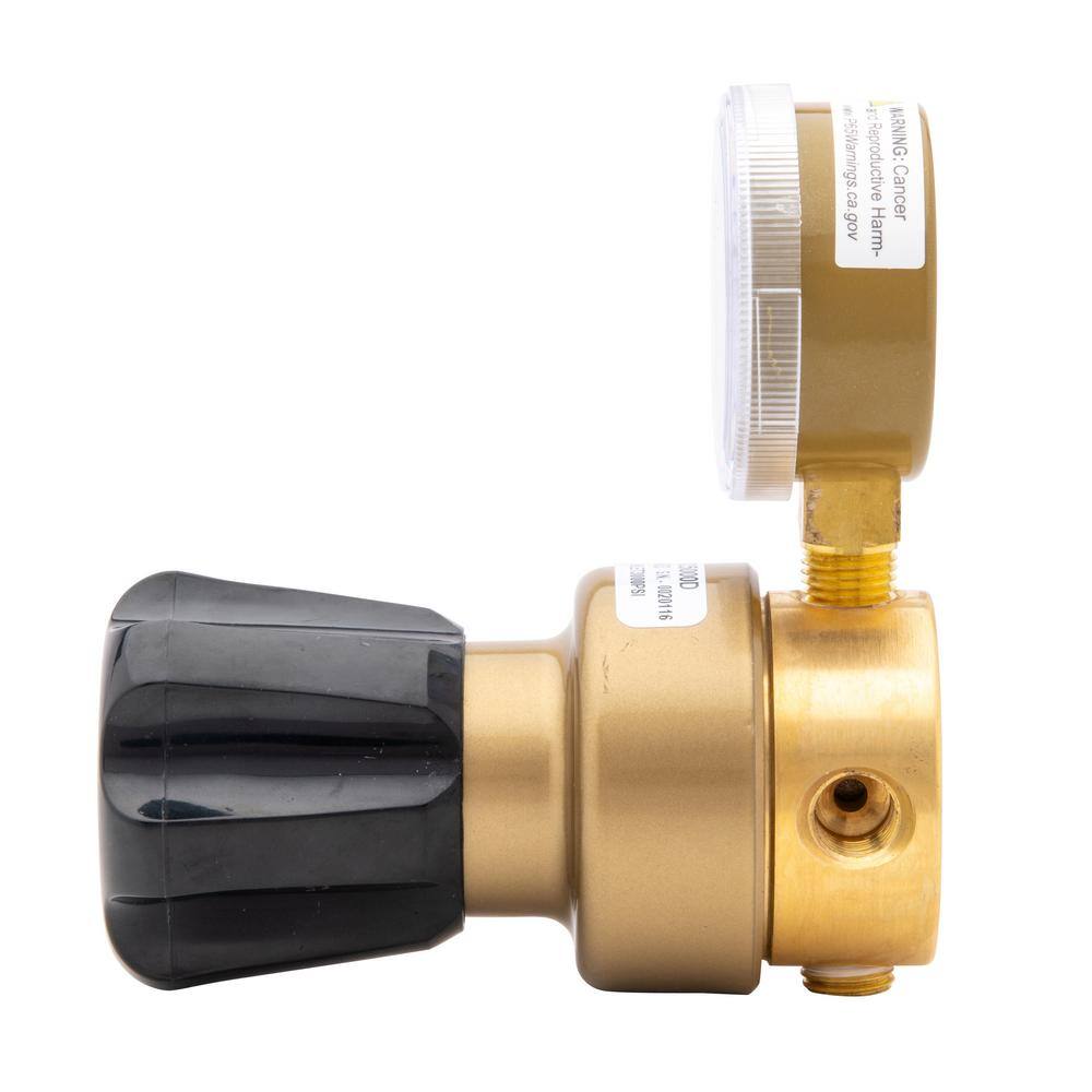 Harris 14 in. Model 403 General Purpose Brass Nitrogen Argon Carbon Dioxide Line Regulator 0-125 PSIG 403125000D