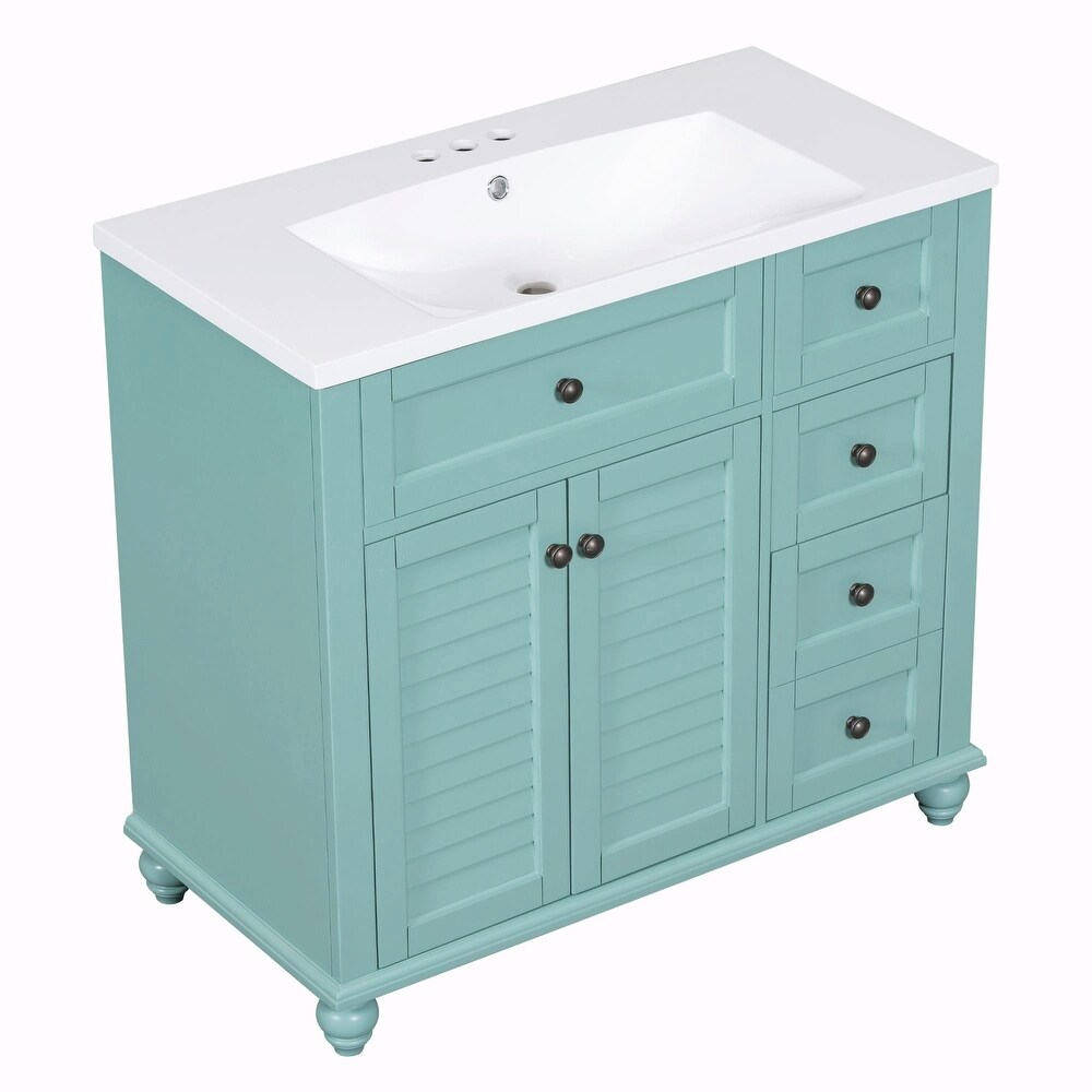 36'' Bathroom Vanity with Undermount Sink  Free Standing Vanity Set