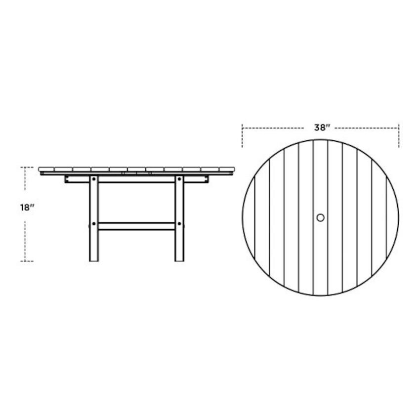 POLYWOOD Classic Adirondack 5-Piece Conversation Set