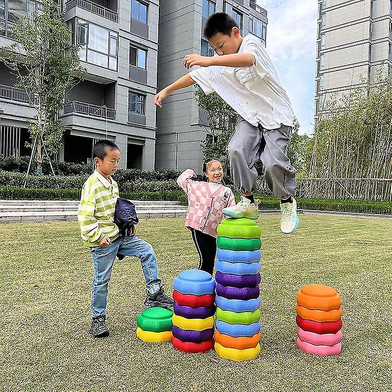 Kids Balance Toy Stepping Stones Stacking Stones Outdoor Indoor Funny Sensorytoy