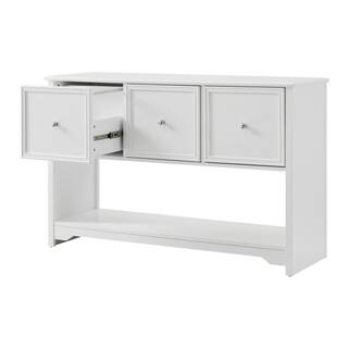 Home Decorators Collection Bradstone 3 Drawer White Lateral File Cabinet JS-3419-A