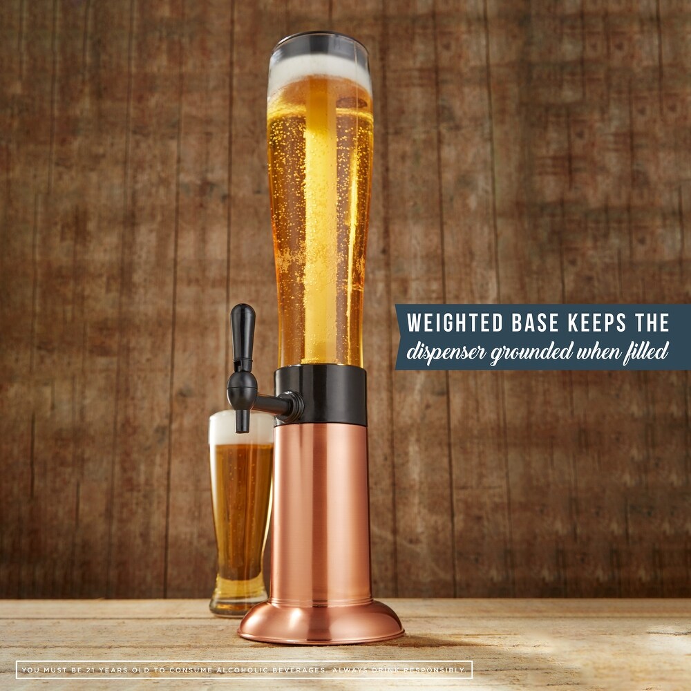 Hammer and Axe Beer Tower Drink Dispenser   8 x 8 x 29