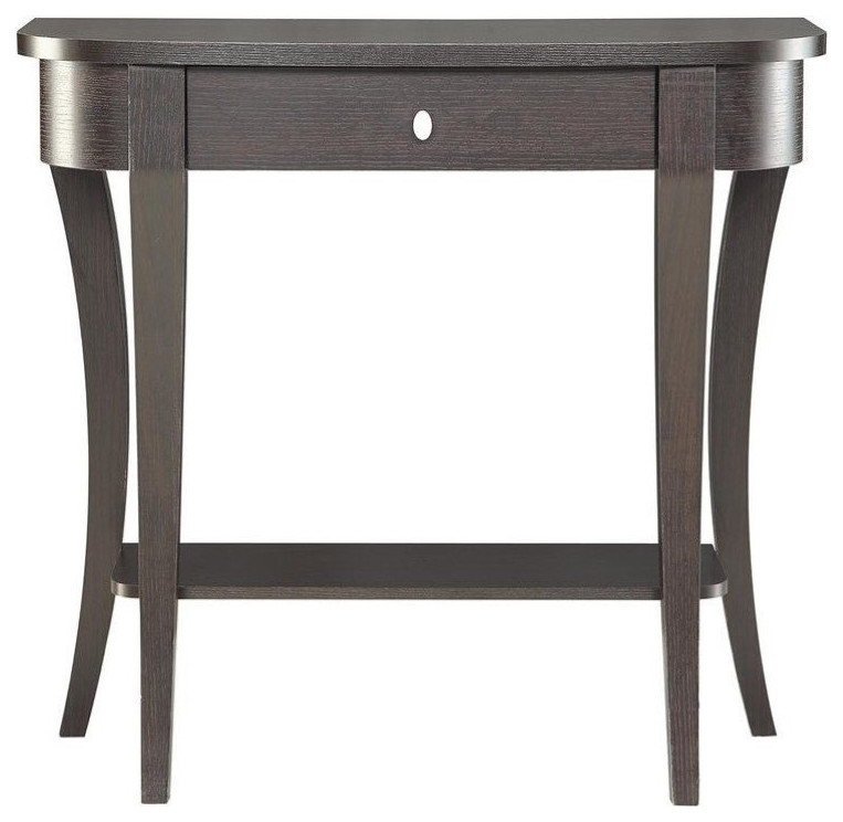 Convenience Concepts Newport Console Table in Espresso Wood Finish   Transitional   Coffee Tables   by Organize It  Houzz