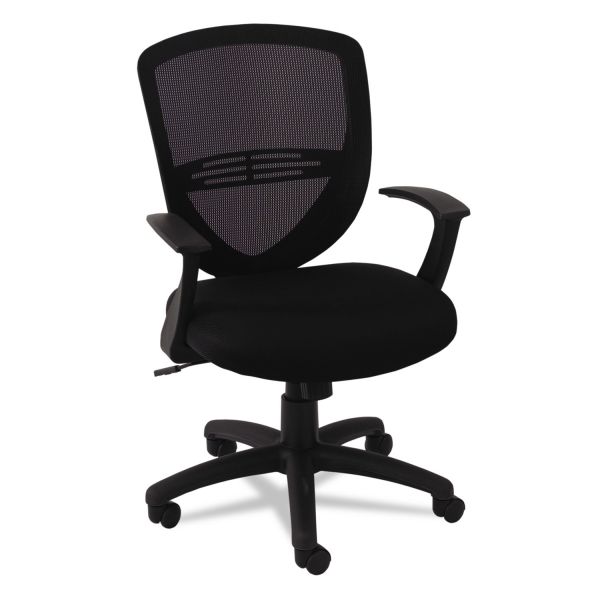 OIF Swivel/Tilt Mesh Mid-Back Task Chair， Supports Up to 250 lb， 17.91