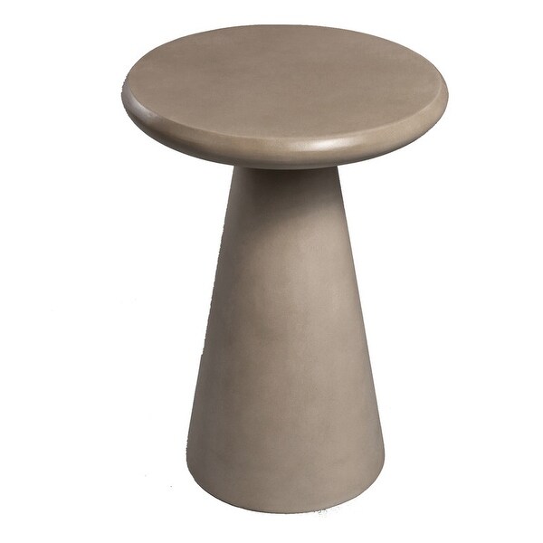 Patio Watcher 16 in. Mgo Concrete Mushroomshaped Patio Outdoor Side Table