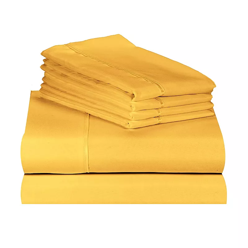 Luxclub's Premium Bed Sheet Set - Silky Soft， Deep Pockets 18， Eco-friendly， Wrinkle-free