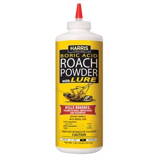 Harris 16 oz. Roach Killer Powder 99% Boric Acid with Lure HRP-16