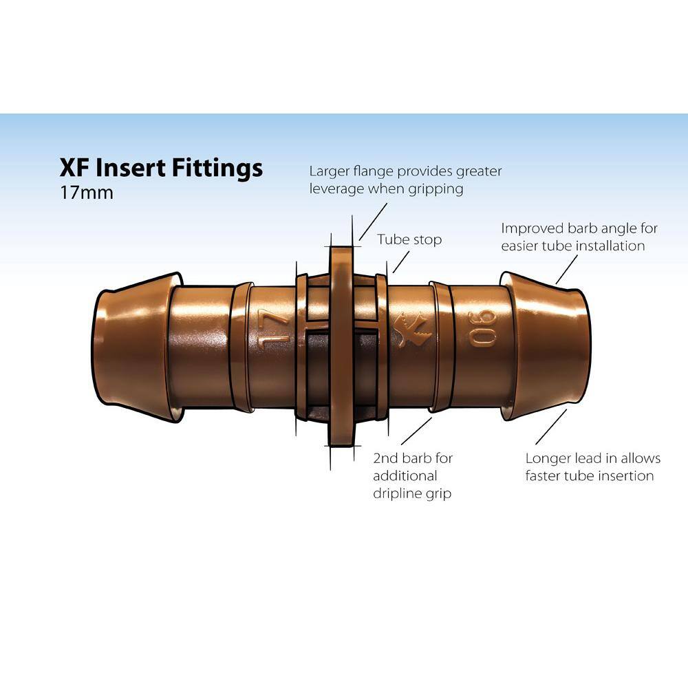 Rain Bird 12 in. Barbed Couplings (4-Pack) BC504PKSX