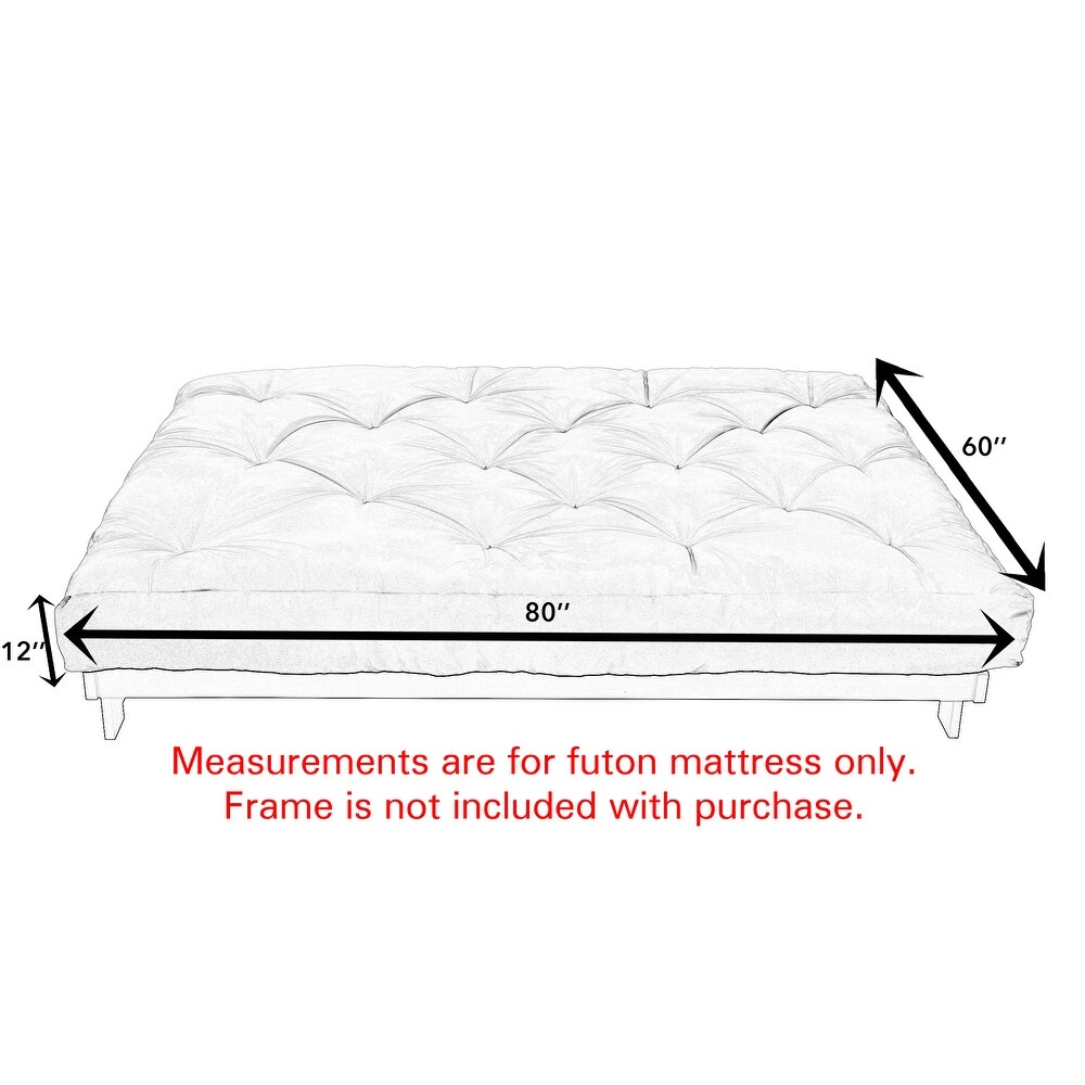 TruPedic Queen size Tufted 12 inch Futon Mattress (Mattress Only)